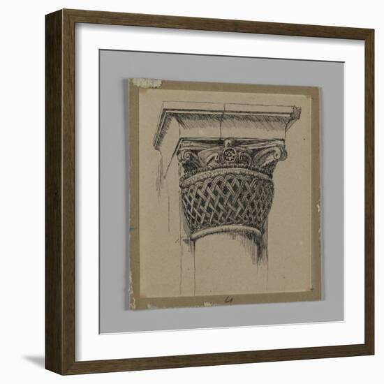 Capital from the Mosque of El-Aksa, Illustration from 'The Life of Our Lord Jesus Christ'-James Tissot-Framed Giclee Print