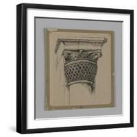 Capital from the Mosque of El-Aksa, Illustration from 'The Life of Our Lord Jesus Christ'-James Tissot-Framed Giclee Print