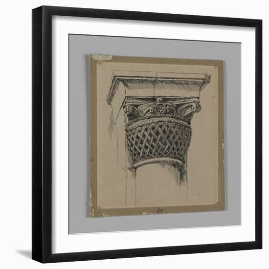 Capital from the Mosque of El-Aksa, Illustration from 'The Life of Our Lord Jesus Christ'-James Tissot-Framed Giclee Print