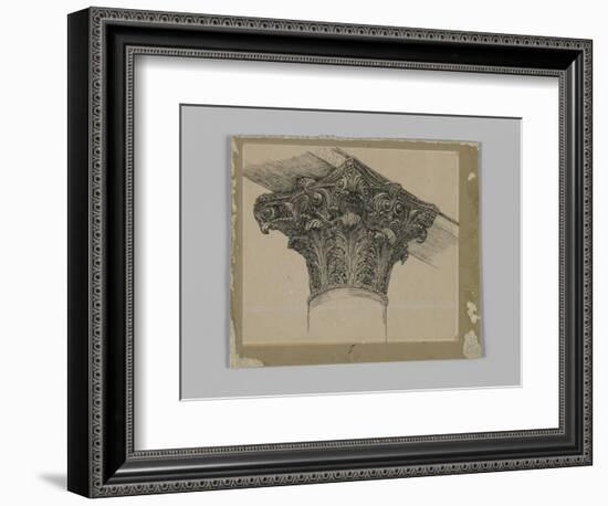 Capital from the Mosque of El-Aksa, Illustration from 'The Life of Our Lord Jesus Christ'-James Tissot-Framed Giclee Print