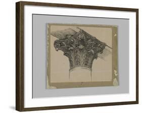 Capital from the Mosque of El-Aksa, Illustration from 'The Life of Our Lord Jesus Christ'-James Tissot-Framed Giclee Print