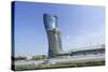 Capital Gate, Sometimes Called the Leaning Tower of Abu Dhabi, United Arab Emirates, Middle East-Fraser Hall-Stretched Canvas