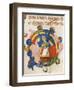 Capital Initial Letter Depicting Choosing of Fabric-null-Framed Giclee Print