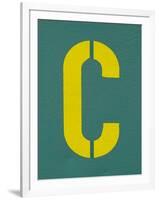 Capital Letter C on Wall.-Sabine Jacobs-Framed Photographic Print