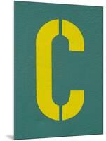 Capital Letter C on Wall.-Sabine Jacobs-Mounted Photographic Print