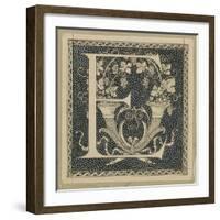 Capital Letter E, Illustration from 'The Life of Our Lord Jesus Christ'-James Tissot-Framed Giclee Print