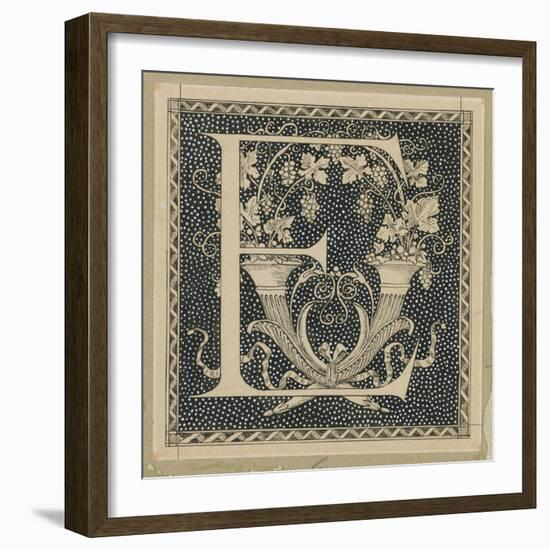 Capital Letter E, Illustration from 'The Life of Our Lord Jesus Christ'-James Tissot-Framed Giclee Print