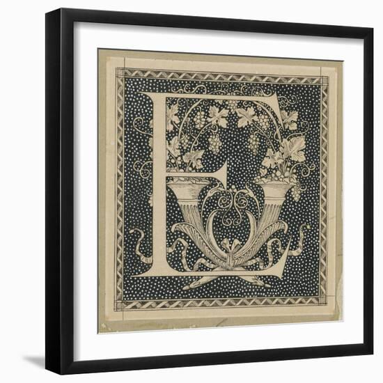 Capital Letter E, Illustration from 'The Life of Our Lord Jesus Christ'-James Tissot-Framed Giclee Print