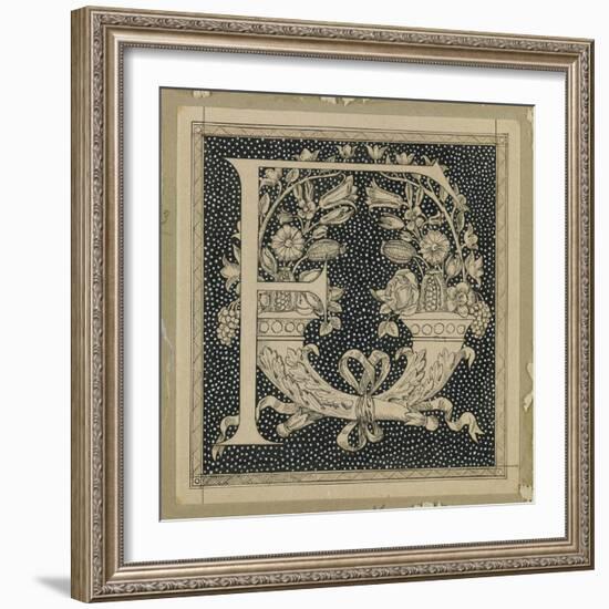 Capital Letter F, Illustration from 'The Life of Our Lord Jesus Christ'-James Tissot-Framed Giclee Print