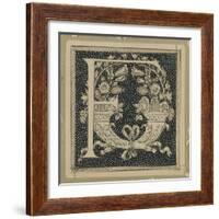 Capital Letter F, Illustration from 'The Life of Our Lord Jesus Christ'-James Tissot-Framed Giclee Print