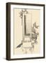 Capital Letter L Decorated with Plant and Bird Motifs .,1880 (Illustration)-Jules Auguste Habert-dys-Framed Giclee Print