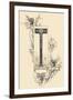 Capital Letter T Decorated with Plant Motifs. ,1880 (Illustration)-Jules Auguste Habert-dys-Framed Giclee Print