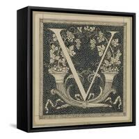 Capital Letter V, Illustration from 'The Life of Our Lord Jesus Christ'-James Tissot-Framed Stretched Canvas