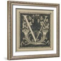 Capital Letter V, Illustration from 'The Life of Our Lord Jesus Christ'-James Tissot-Framed Giclee Print