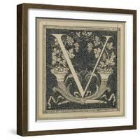 Capital Letter V, Illustration from 'The Life of Our Lord Jesus Christ'-James Tissot-Framed Giclee Print