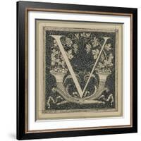 Capital Letter V, Illustration from 'The Life of Our Lord Jesus Christ'-James Tissot-Framed Giclee Print