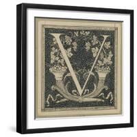 Capital Letter V, Illustration from 'The Life of Our Lord Jesus Christ'-James Tissot-Framed Giclee Print