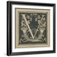 Capital Letter V, Illustration from 'The Life of Our Lord Jesus Christ'-James Tissot-Framed Giclee Print