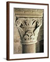 Capital of the Crypt of the San Michele Maggiore Basilica, Pavia. Italy, 11th-15th Centuries-null-Framed Giclee Print