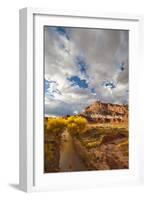 Capital Reef National Park. Autumn Reflections, the Castle and Sulphur Creek-Judith Zimmerman-Framed Photographic Print