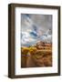 Capital Reef National Park. Autumn Reflections, the Castle and Sulphur Creek-Judith Zimmerman-Framed Photographic Print