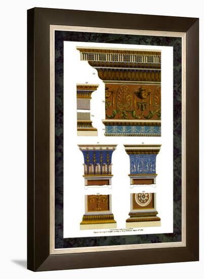 Capitals, Columns, Cornices and Pilaster-Michelangelo Pergolesi-Framed Art Print