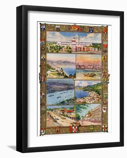 Capitals of the British Empire, 1937-Charles E Turner-Framed Giclee Print