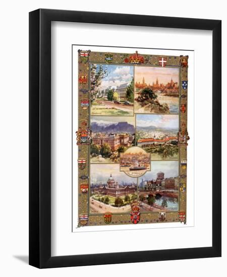 Capitals of the British Empire, 1937-Charles E Turner-Framed Giclee Print