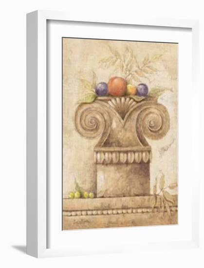 Capiteles con Frutas II-Javier Fuentes-Framed Art Print