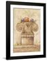 Capiteles con Frutas III-Javier Fuentes-Framed Art Print