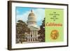 Capitol and Seal, Sacramento-null-Framed Art Print