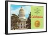 Capitol and Seal, Sacramento-null-Framed Art Print