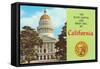 Capitol and Seal, Sacramento-null-Framed Stretched Canvas