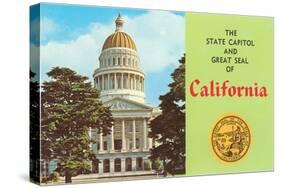 Capitol and Seal, Sacramento-null-Stretched Canvas