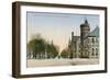 Capitol Avenue, Lansing, Michigan-null-Framed Art Print