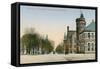 Capitol Avenue, Lansing, Michigan-null-Framed Stretched Canvas