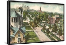 Capitol Avenue, Omaha, Nebraska-null-Framed Art Print