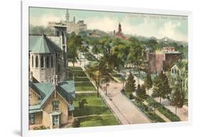 Capitol Avenue, Omaha, Nebraska-null-Framed Art Print