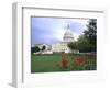 Capitol Building and Colorful Flowers, Washington DC, USA-Bill Bachmann-Framed Photographic Print