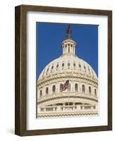 Capitol Building and Flag-Rudy Sulgan-Framed Photographic Print