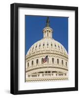 Capitol Building and Flag-Rudy Sulgan-Framed Photographic Print