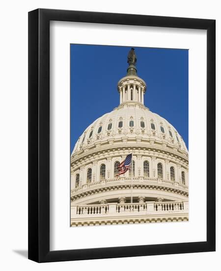 Capitol Building and Flag-Rudy Sulgan-Framed Photographic Print