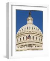 Capitol Building and Flag-Rudy Sulgan-Framed Photographic Print