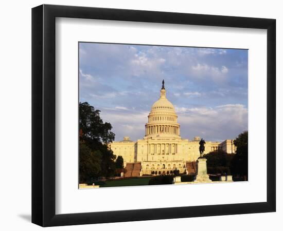 Capitol Building at Dusk, Washington DC, USA-Walter Bibikow-Framed Photographic Print