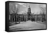 Capitol Building at the End of a Cheyenne Street-null-Framed Stretched Canvas