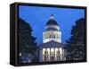 Capitol Building at Twilight, Little Rock, Arkansas-Dennis Flaherty-Framed Stretched Canvas