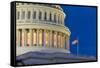 Capitol Building Dome Detail at Night - Washington DC United States-Orhan-Framed Stretched Canvas