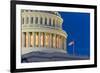 Capitol Building Dome Detail at Night - Washington DC United States-Orhan-Framed Photographic Print