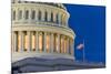 Capitol Building Dome Detail at Night - Washington DC United States-Orhan-Mounted Photographic Print
