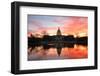 Capitol Building in a Cloudy Sunrise with Mirror Reflection, Washington D.C. United States-Orhan-Framed Photographic Print